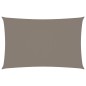 vidaXL Toldo de vela rectangular tela Oxford gris taupe 2x5 m