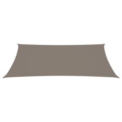 vidaXL Toldo de vela rectangular tela Oxford gris taupe 2x5 m
