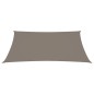 vidaXL Toldo de vela rectangular tela Oxford gris taupe 2,5x3,5 m