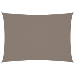 vidaXL Toldo de vela rectangular tela Oxford gris taupe 3x5 m