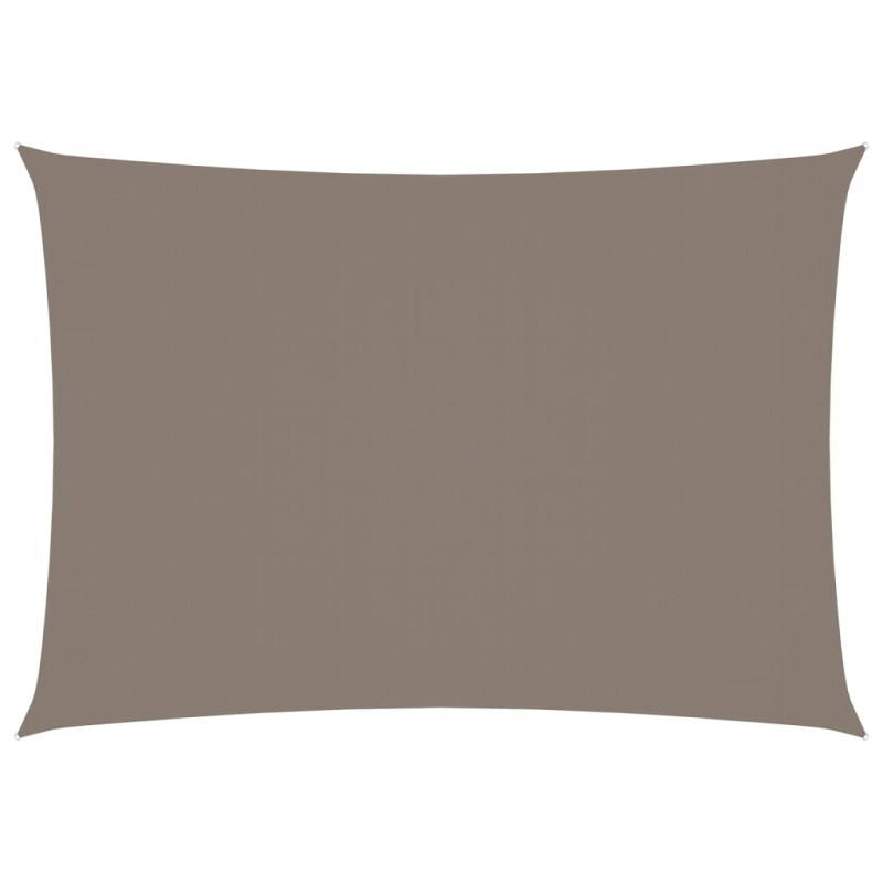 vidaXL Toldo de vela rectangular tela Oxford gris taupe 3x5 m vidaXL Toldo de vela rectangular tela Oxford gris taupe 3x5 m