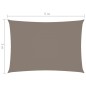 vidaXL Toldo de vela rectangular tela Oxford gris taupe 3x5 m vidaXL Toldo de vela rectangular tela Oxford gris taupe 3x5 m