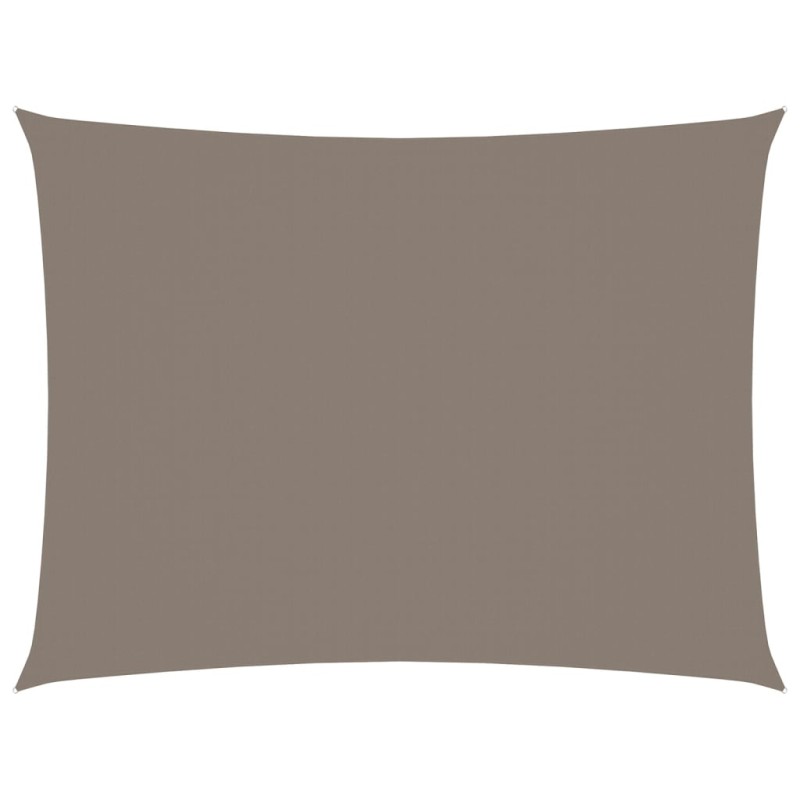 vidaXL Toldo de vela rectangular tela Oxford gris taupe 5x6 m vidaXL Toldo de vela rectangular tela Oxford gris taupe 5x6 m