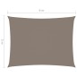 vidaXL Toldo de vela rectangular tela Oxford gris taupe 5x6 m vidaXL Toldo de vela rectangular tela Oxford gris taupe 5x6 m