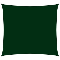 vidaXL Toldo de vela cuadrado tela Oxford verde oscuro 4,5x4,5 m