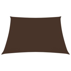 vidaXL Toldo de vela cuadrado tela Oxford marrón 3x3 m
