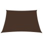 vidaXL Toldo de vela cuadrado tela Oxford marrón 3x3 m