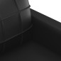 vidaXL Juego de sofás con cojines 3 piezas cuero sintético negro vidaXL Juego de sofás con cojines 3 piezas cuero sintético negro