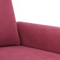 vidaXL Juego de sofás con cojines 2 piezas terciopelo rojo tinto vidaXL Juego de sofás con cojines 2 piezas terciopelo rojo tinto