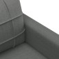 vidaXL Juego de sofás con cojines 3 piezas tela gris oscuro vidaXL Juego de sofás con cojines 3 piezas tela gris oscuro