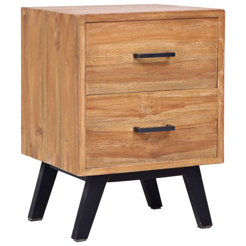 vidaXL Mesita de noche madera de teca maciza 40x35x55 cm vidaXL Mesita de noche madera de teca maciza 40x35x55 cm