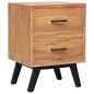 vidaXL Mesita de noche madera de teca maciza 40x35x55 cm vidaXL Mesita de noche madera de teca maciza 40x35x55 cm