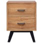 vidaXL Mesita de noche madera de teca maciza 40x35x55 cm vidaXL Mesita de noche madera de teca maciza 40x35x55 cm