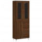 vidaXL Aparador alto madera contrachapada marrón roble 69,5x34x180 cm vidaXL Aparador alto madera contrachapada marrón roble 69,5x34x180 cm