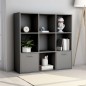 vidaXL Estantería de madera contrachapada gris 98x30x98 cm vidaXL Estantería de madera contrachapada gris 98x30x98 cm