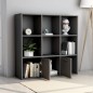 vidaXL Estantería de madera contrachapada gris 98x30x98 cm vidaXL Estantería de madera contrachapada gris 98x30x98 cm