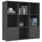 vidaXL Estantería de madera contrachapada gris 98x30x98 cm vidaXL Estantería de madera contrachapada gris 98x30x98 cm
