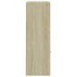 vidaXL Mueble de TV madera contrachapada blanco y roble 60x29,5x90 cm vidaXL Mueble de TV madera contrachapada blanco y roble 60x29,5x90 cm