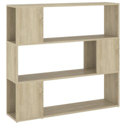 vidaXL Estantería divisor de espacios color roble Sonoma 100x24x94 cm