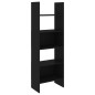 vidaXL Estantería librería 4 piezas madera de ingeniería negro vidaXL Estantería librería 4 piezas madera de ingeniería negro