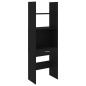 vidaXL Estantería librería 4 piezas madera de ingeniería negro vidaXL Estantería librería 4 piezas madera de ingeniería negro