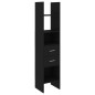 vidaXL Estantería librería 4 piezas madera de ingeniería negro vidaXL Estantería librería 4 piezas madera de ingeniería negro