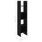 vidaXL Estantería librería 4 piezas madera de ingeniería negro vidaXL Estantería librería 4 piezas madera de ingeniería negro