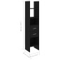 vidaXL Estantería librería 4 piezas madera de ingeniería negro vidaXL Estantería librería 4 piezas madera de ingeniería negro