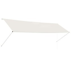 vidaXL Toldo retráctil 400x150 cm crema