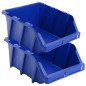 vidaXL Contenedores almacenaje apilables 218x360x156 mm azul 35 uds vidaXL Contenedores almacenaje apilables 218x360x156 mm azul 35 uds