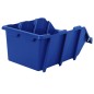 vidaXL Contenedores almacenaje apilables 218x360x156 mm azul 35 uds vidaXL Contenedores almacenaje apilables 218x360x156 mm azul 35 uds