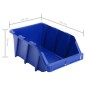 vidaXL Contenedores almacenaje apilables 218x360x156 mm azul 35 uds vidaXL Contenedores almacenaje apilables 218x360x156 mm azul 35 uds