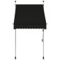 vidaXL Toldo retráctil de operación manual gris antracita 100 cm vidaXL Toldo retráctil de operación manual gris antracita 100 cm