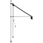 vidaXL Toldo retráctil de operación manual gris antracita 100 cm vidaXL Toldo retráctil de operación manual gris antracita 100 cm