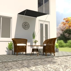 vidaXL Toldo retráctil gris antracita 100x150 cm