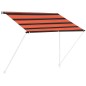 vidaXL Toldo retráctil naranja y marrón 100x150 cm vidaXL Toldo retráctil naranja y marrón 100x150 cm