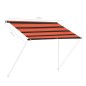 vidaXL Toldo retráctil naranja y marrón 100x150 cm vidaXL Toldo retráctil naranja y marrón 100x150 cm