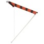 vidaXL Toldo retráctil naranja y marrón 350x150 cm