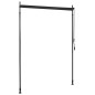 vidaXL Estor enrollable de exterior gris antracita 150x270 cm 