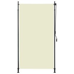 vidaXL Estor enrollable de exterior color crema 120x270 cm