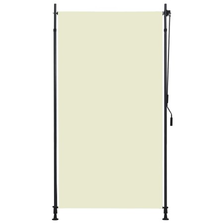 vidaXL Estor enrollable de exterior color crema 120x270 cm