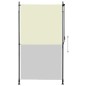 vidaXL Estor enrollable de exterior color crema 120x270 cm