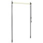 vidaXL Estor enrollable de exterior color crema 120x270 cm