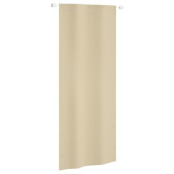 vidaXL Toldo pantalla para balcón de tela oxford beige 100x240 cm