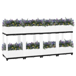vidaXL Arriate polipropileno 160x40x71 cm
