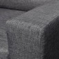 vidaXL Sofá de 2 plazas tela gris oscuro vidaXL Sofá de 2 plazas tela gris oscuro