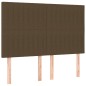 vidaXL Cama box spring con colchón tela marrón oscuro 140x190 cm vidaXL Cama box spring con colchón tela marrón oscuro 140x190 cm