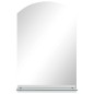 vidaXL Espejo de pared con estante de vidrio templado 40x60 cm vidaXL Espejo de pared con estante de vidrio templado 40x60 cm