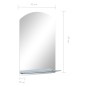 vidaXL Espejo de pared con estante de vidrio templado 40x60 cm vidaXL Espejo de pared con estante de vidrio templado 40x60 cm