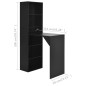 vidaXL Mesa alta de bar con armario negra 115x59x200 cm vidaXL Mesa alta de bar con armario negra 115x59x200 cm